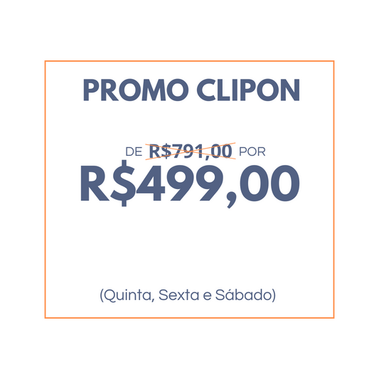 PROMOÇÃO CLIPON - 60% de DESCONTO